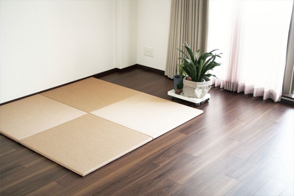 置き畳で作る畳コーナーの例